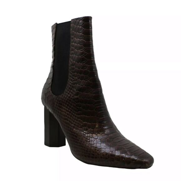 Donald Pilner LAILA2~ZP dark brown boots - Picture 4 of 6